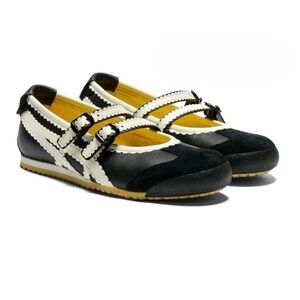 Onitsuka Tiger by Asics Black and White Mary Jane Flats